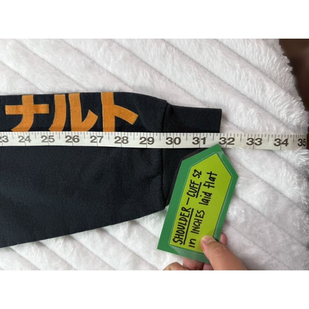 VTG 2002 Naruto Shippuden Pullover Hoodie Anime Graphic Sweatshirt Logo Men's L - Picture 11 of 14
